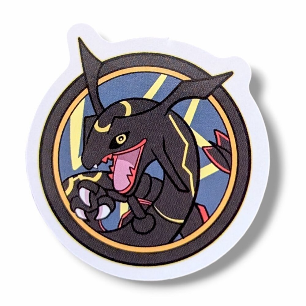 Anime Pokemon Vinyl Mini Sticker (ZZ15): Shiny Rayquaza, 1.75 in.